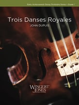 Trois Danses Royales Orchestra sheet music cover